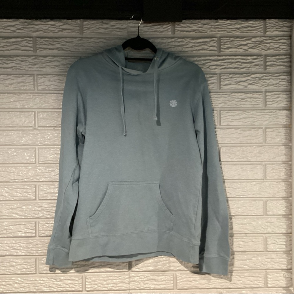 ELEMENT Double Sided Classic Blue Hoodie Y2K Men’s Large